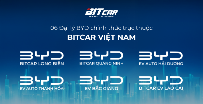 CẢNH BÁO MẠO DANH - HỆ THỐNG CÁC ĐẠI LÝ CHÍNH THỨC BYD BITCAR VIỆT NAM