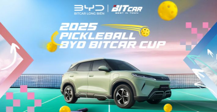 Giải đấu Pickleball BYD Bitcar Cup 2025 – Khi thể thao, công nghệ và phong cách sống hội tụ!