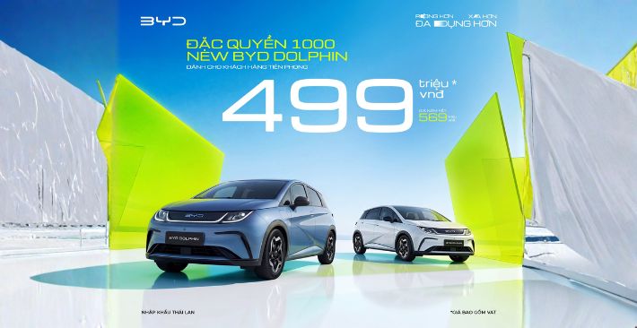 MẪU XE HATCHBACK CỠ B THUẦN ĐIỆN NHẬP THÁI, GIÁ TỪ 499 TRIỆU ĐỒNG