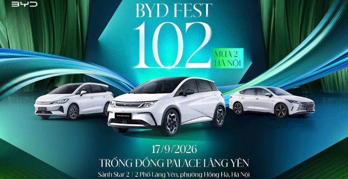 BYD FEST 102 – MÙA 2 TIẾP TỤC HÀNH TRÌNH QUAY TRỞ LẠI HÀ NỘI