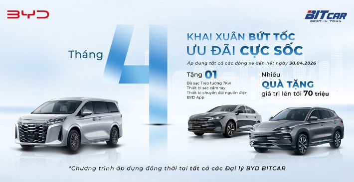 KHAI XUÂN BỨT TỐC - ƯU ĐÃI CỰC SỐC TRONG THÁNG 3 & THÁNG 4 CÙNG BYD!