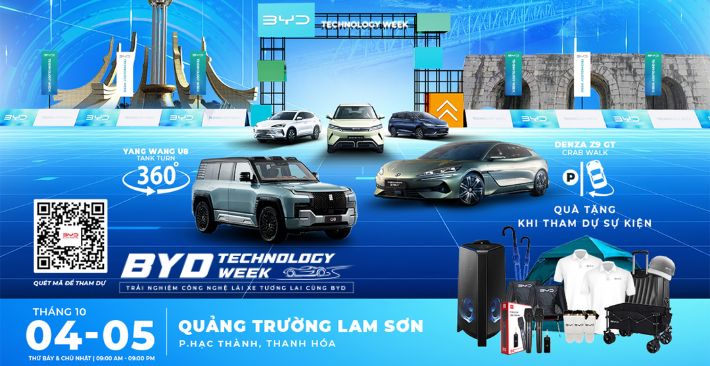 BYD THANH HOÁ MANG BYD TECHNOLOGY WEEK TRỞ LẠI MIỀN BẮC